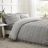 Seersucker Frill Duvet Cover Set
