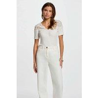 V-Neck T-Shirt with Short Sleeves