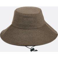 Wide Brim Bucket Hat in Felt with Adjustable Drawstring