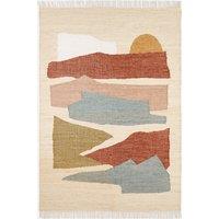Quimo Vintage Pattern Rug in Jute