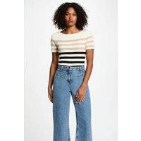 Short-Sleeved Striped Jumper