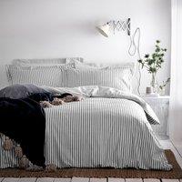 Hebden Mlange Stripe Cotton Duvet Cover Set