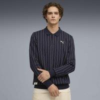 Sweatshirt with Shirt Collar