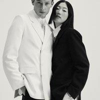 Unisex Straight Blazer with Asymmetric Fastening