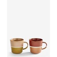 Set of 2 Canyon Sand & Fire Clay Little Brew Mugs