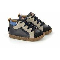 Kids Bouba Bi Zip Leather Trainers