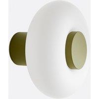 Omer Wall Light in Iron/Opaline