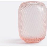 Azea Ribbed Glass Vase H13cm