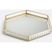 Uyova Brass and Glass Trinket Tray L30 cm