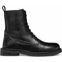 Serilda Breathable Ankle Boots in Leather with Lace-Up Fastening