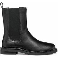 Serilda Mid-Calf Chelsea Boots in Leather