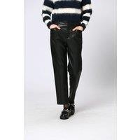 Straight Trousers in Imitation 100% Polyester