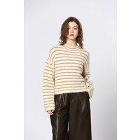 Striped Crew Neck Jumper with Long Sleeves