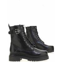 Leather Ankle Boots with Laces