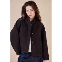 Short Coat with High Neck