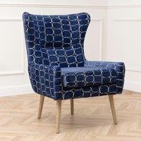 Oswald Woven Jacquard Velvet Chair