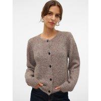 Crew Neck Buttoned Cardigan