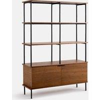 Kerrie Shelving Unit in Walnut Veneer