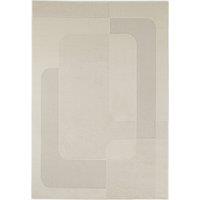 Lodgo Geometric Print Textured Rug