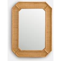 Somea Rattan and Cane Mirror, 85 X 62cm