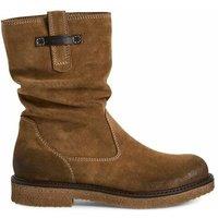 Leather Mid Calf Boots