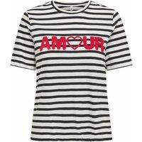 Striped T-Shirt with Love Slogan