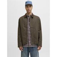 Straight Jacket with Velour Collar