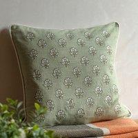 Ivy Embroidered Floral Filled Cushion