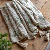 Hadley Gauze Floral Throw