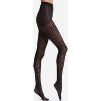 Houndstooth Check Tights