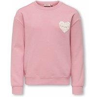 Sweatshirt with Heart Print On Chest and Back