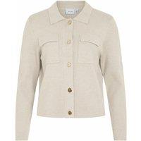 Polo Cardigan with Gold-Tone Buttons