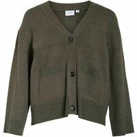 Patch Pocket Cardigan with V-Neck