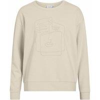 Sweatshirt with Embossed Face