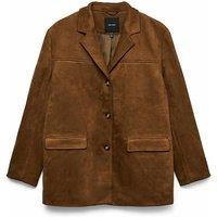 Faux Suede Blazer Jacket