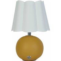 Recharegable Ochre Ceramic Table Lamp