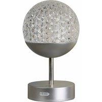 Rechargeable Silver Crystal Table Lamp