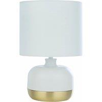 White & Gold Touch Lamp