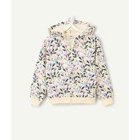 Zip-Up Sweatshirt with All Over Print