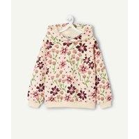 Flower Print Hoodie