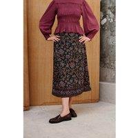 ISA Midi Skirt with Floral Print