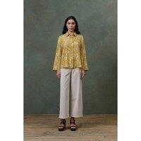Doilloni Wide Leg Cropped Velour Trousers