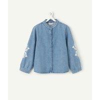 Embroidered Denim Shirt