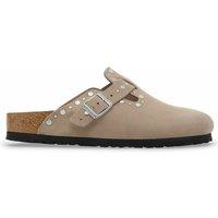 Boston Rivet Suede Clogs