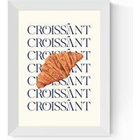 Breakfast Croissant Wall Print