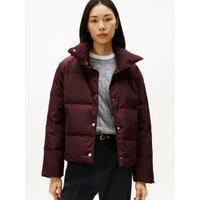 Short Padded Jacket with High Neck