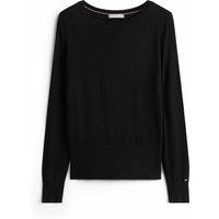 Boat Neck Jumper with Long Sleeves in Pure Wool