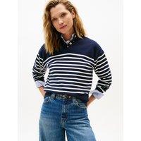 Striped High Neck Jumper