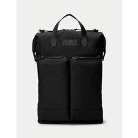 Convertible Nylon and Leather Backpack