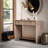 Corven Fluted Mango Wood 2 Drawer Console Table